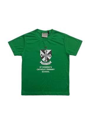 St Dominics Primary PE Tee Kelly Green